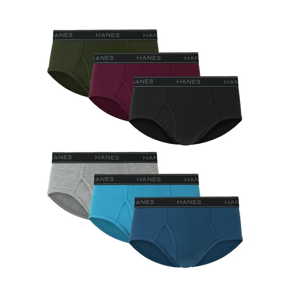 Underwear Mid-Rise Brief 6-Pack , Comfort Flex Underwear for Men