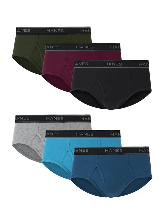 Underwear Mid-Rise Brief 6-Pack , Comfort Flex Underwear for Men