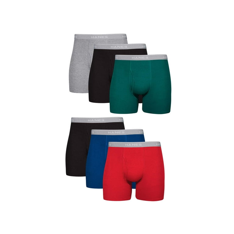 Hanes Men's 6-Pack Tagless No Ride Up Briefs with ComfortSoft