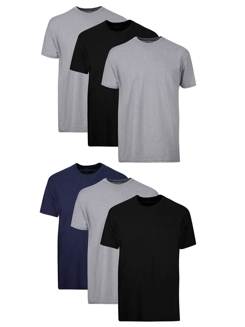Hanes Men's Tagless ComfortSoft Cotton Crew T-Shirt Undershirts, - Main Image