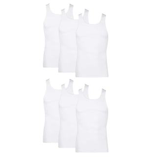 Hanes Men's Tank Tops Undershirt, Moisture-Wicking, Cotton Ribbed Tanks, White or Black/Grey Multipacks