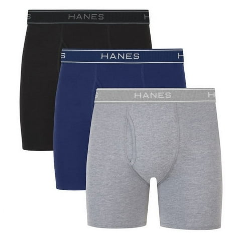 Men's Value Stretch Boxer Brief Underwear, Assorted, 3-Pack