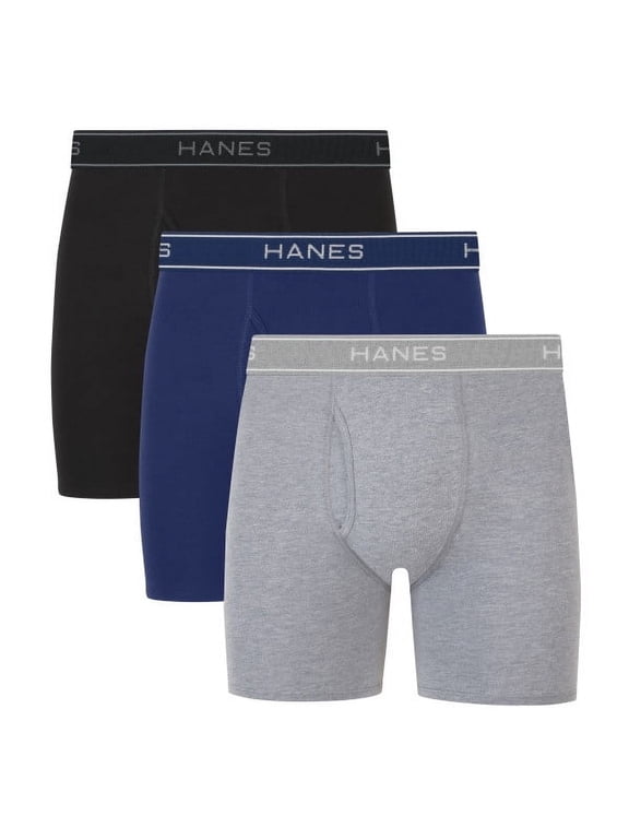 Men's Value Stretch Boxer Brief Underwear, Assorted, 3-Pack