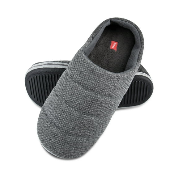Hanes Men's Waffle Knit Puffer Indoor/Outdoor Clog Slipper