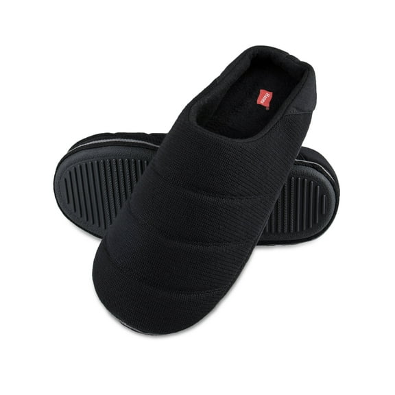 Hanes Men's Waffle Knit Puffer Indoor/Outdoor Clog Slipper