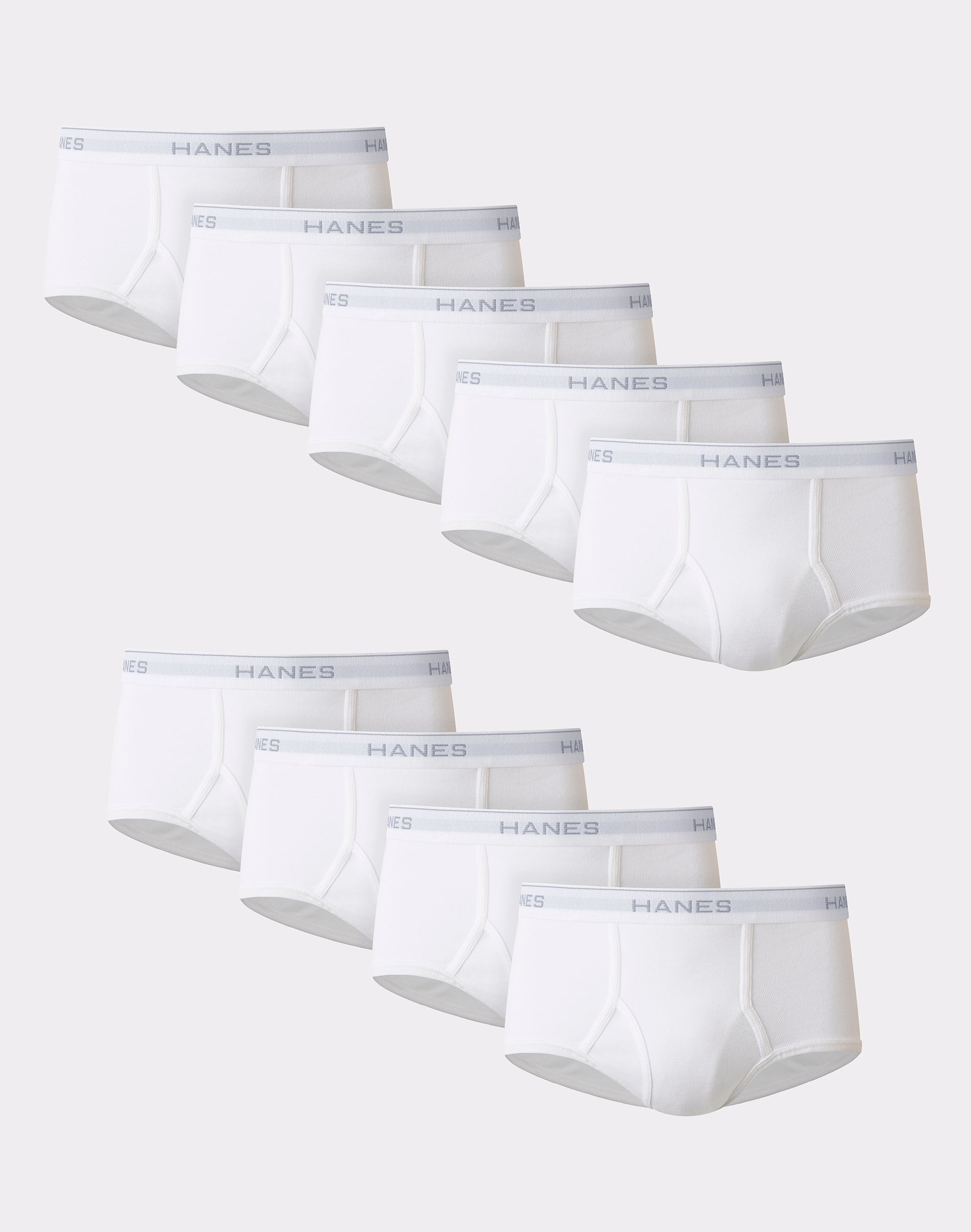 Hanes Mens White Briefs 9 Pack ComfortSoft Tagless Full Rise