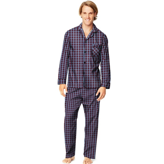 Hanes Men's Woven Pajamas LSLLBCWM/LSLLBCWMB