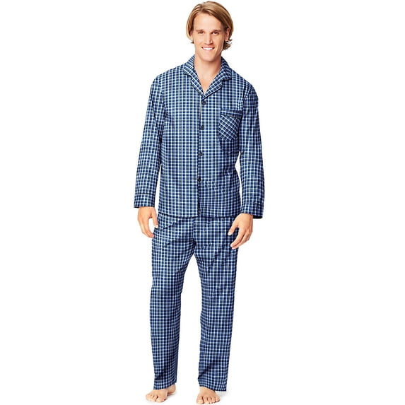 Hanes Men's Woven Pajamas LSLLBCWM/LSLLBCWMB