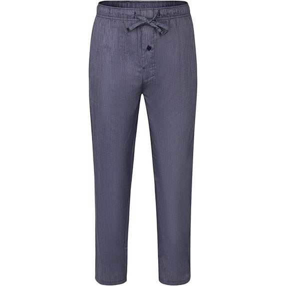 Hanes Men's Woven Sleep Pant with Stretch, Navy/White, Small