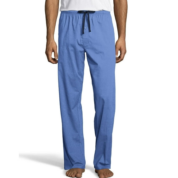 Hanes Men's Woven Stretch Plaid Pant, Medium Blue, Size - 4XL0