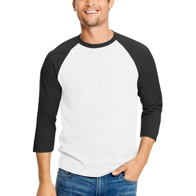 Hanes Men's X-Temp Baseball Raglan Tee - Walmart.com