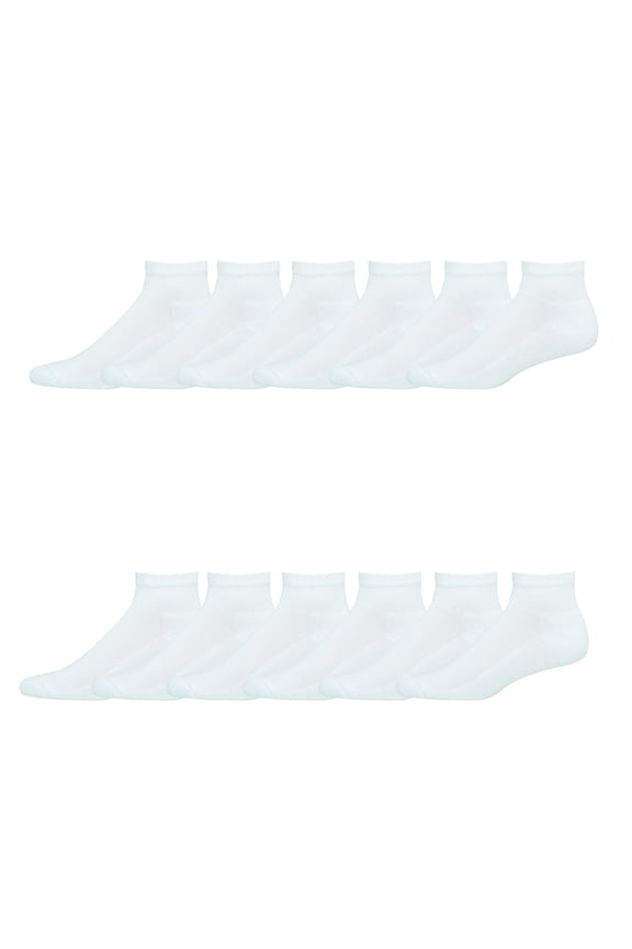 X-Temp Men's Active Cool Ankle Socks, 12 Pack