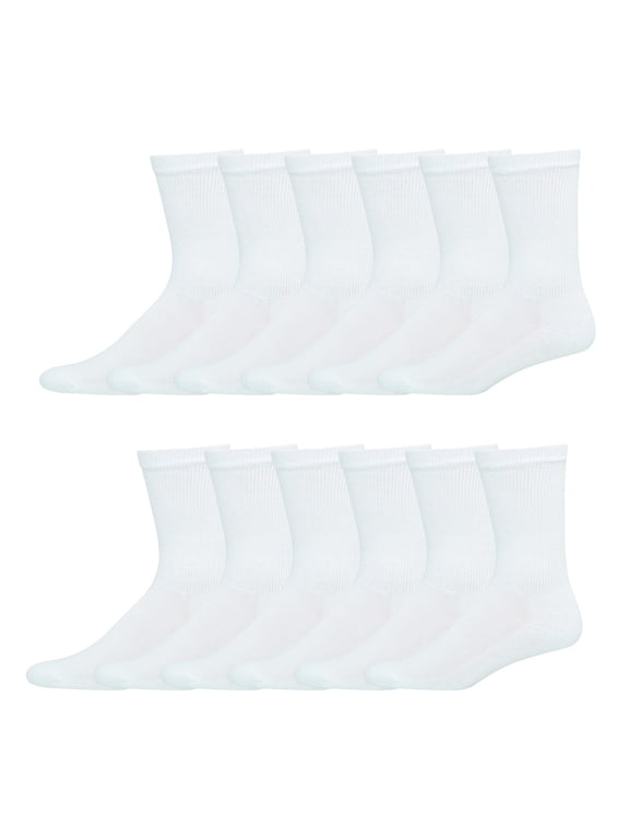 X-Temp Men's Active Cool Crew Socks, 12 Pack
