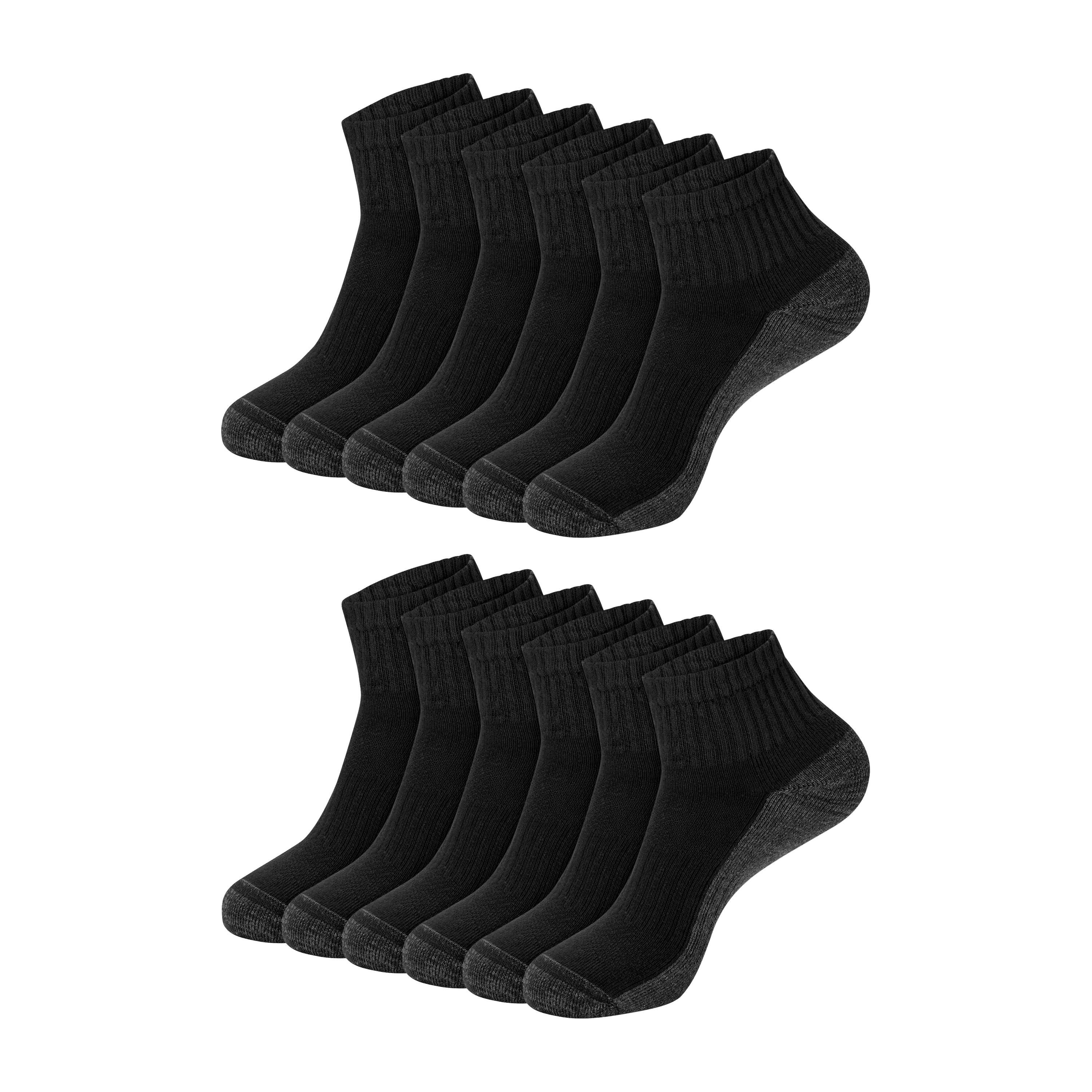Hanes Men's Ankle Socks Pack - 12-Pack - X-Temp Cushioned - Regular & Extended Sizes Available
