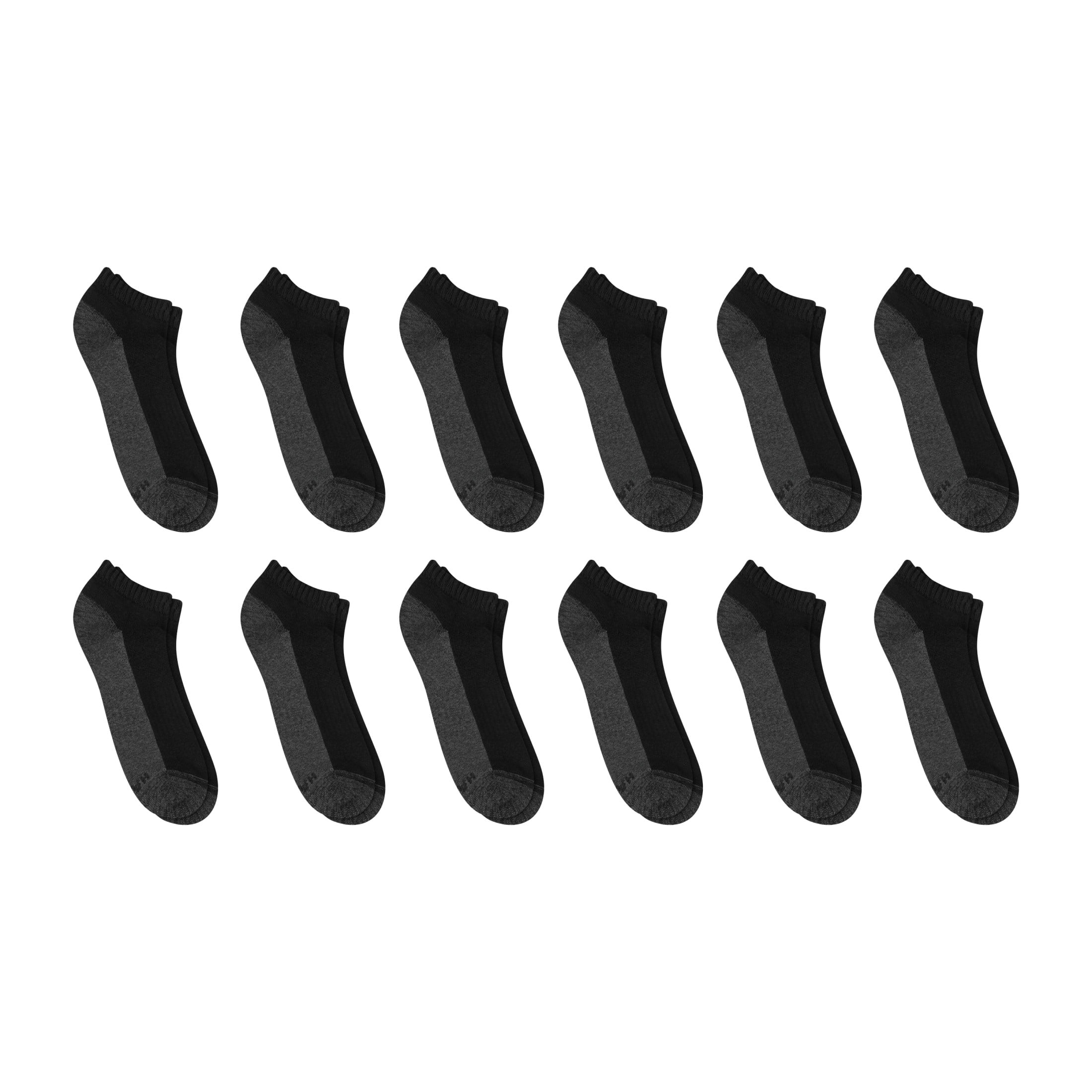 Hanes Men's Low-Cut Socks Pack - 12-Pack - X-Temp Cushioned - Regular & Extended Sizes Available