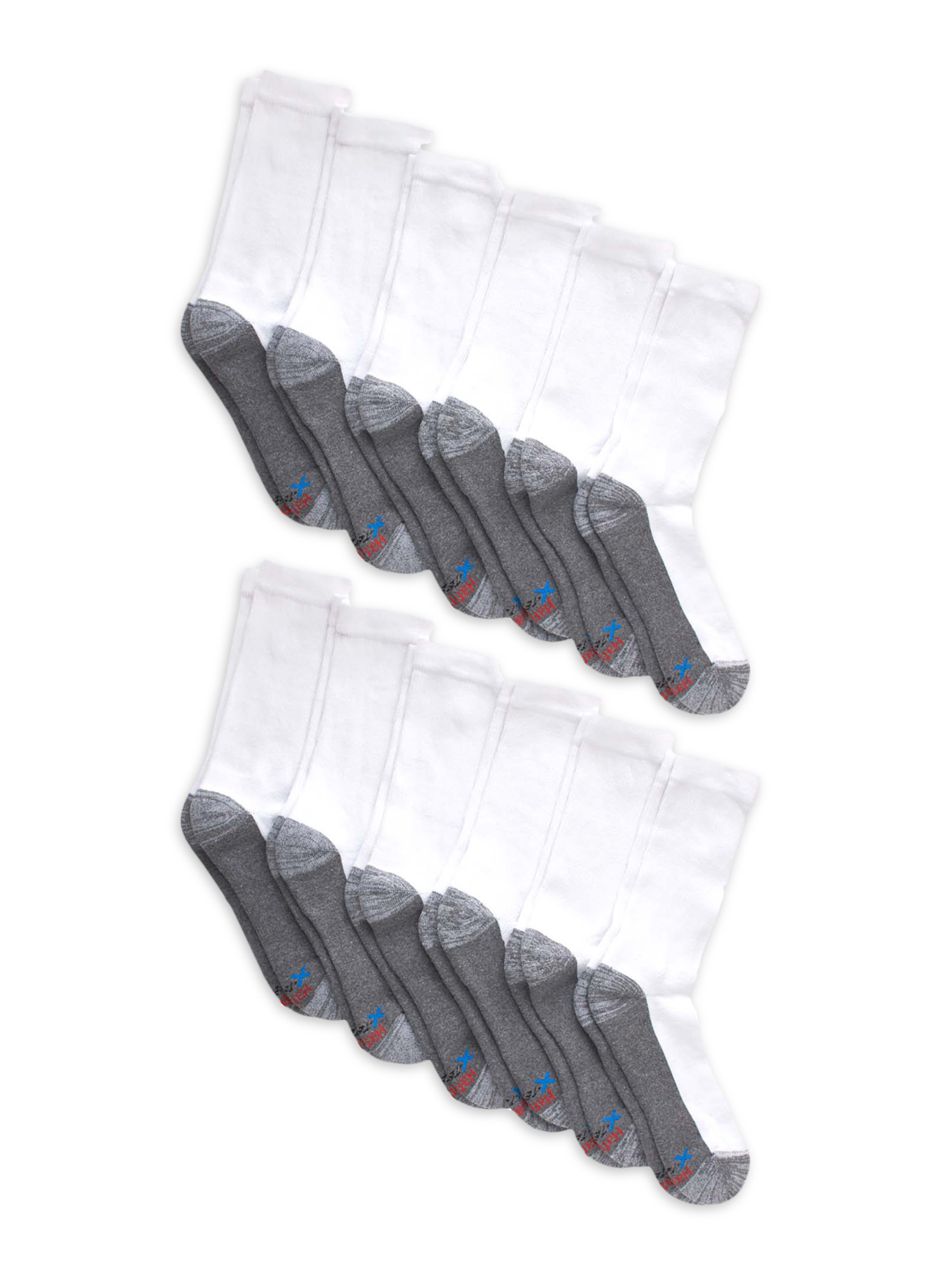 Hanes Men's XTemp Cushioned with Arch & Vent Ankle Socks, 12 Pack