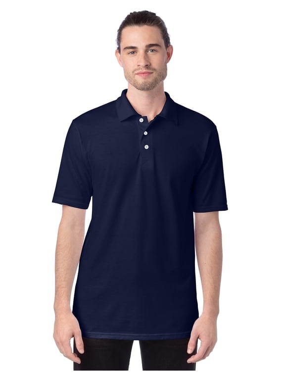X-Temp Men's Performance Polo Shirt with Odor Control Navy L