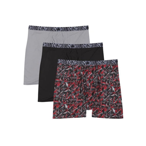 Hanes Men's X-Temp Lightweight Boxer Briefs, 3 Pack