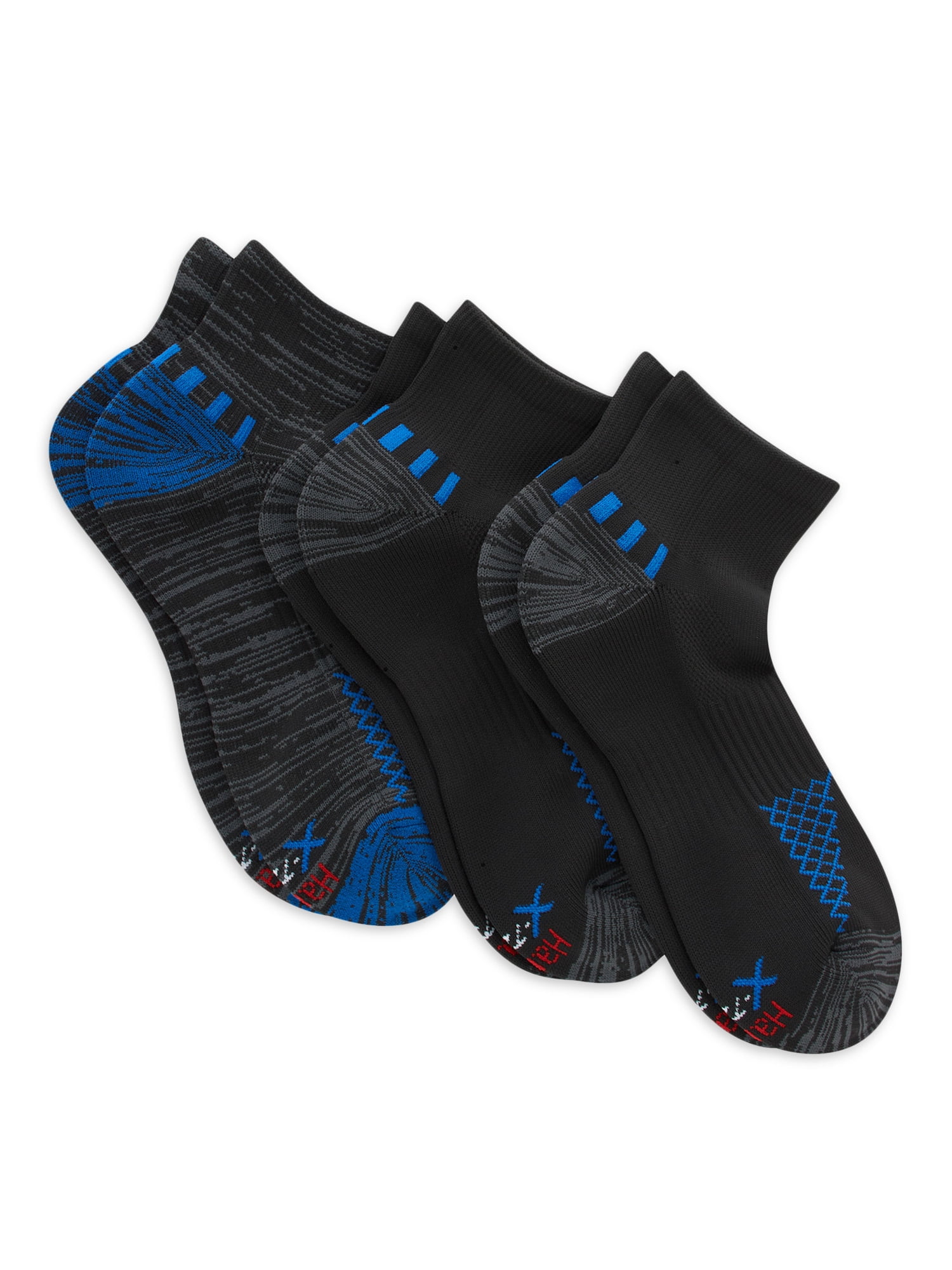 Hanes Men's XTemp Performance Ankle Socks, 3Pack