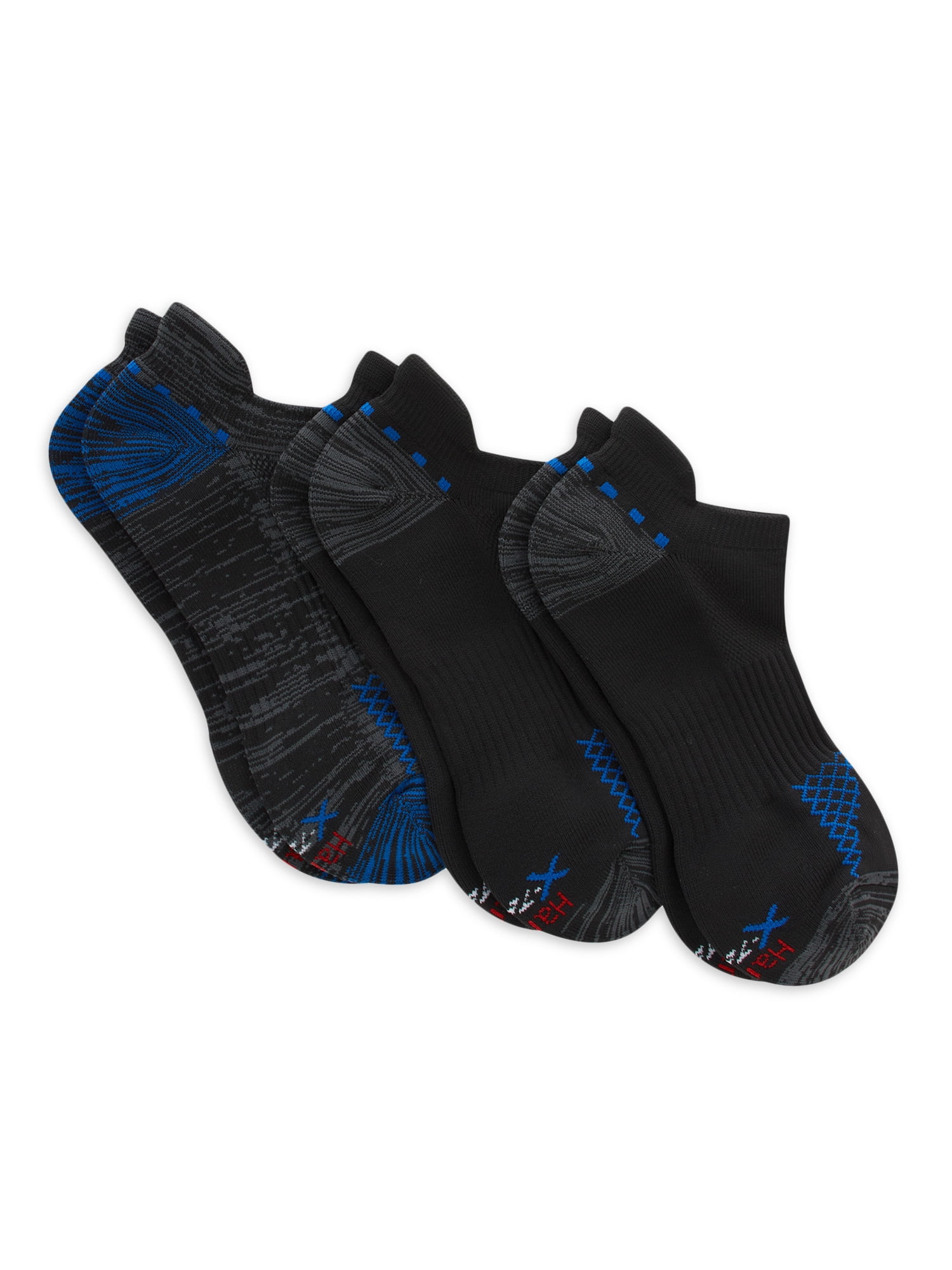 Hanes X-Temp Men's Performance Heel Shield Socks, Shoe Sizes