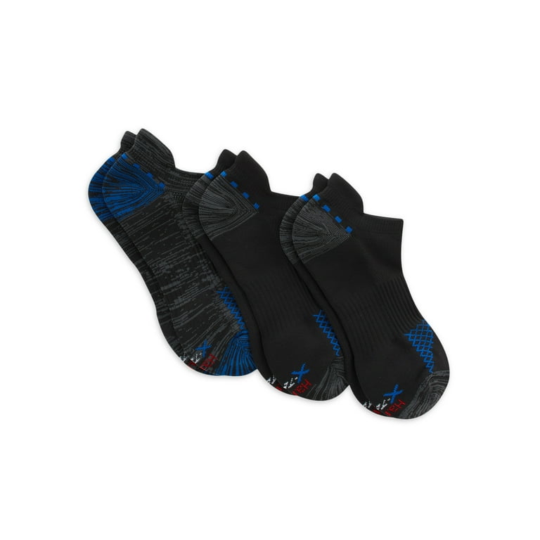 Hanes X-Temp Men's Performance Heel Shield Socks, Shoe Sizes