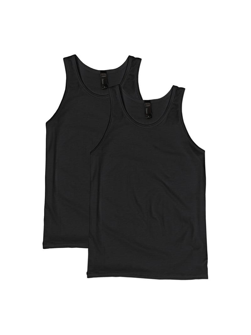 Hanes X-Temp Men's Performance Tank Top, 2-Pack Black 3XL