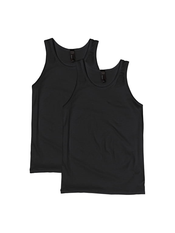 X-Temp Men's Performance Tank Top, 2-Pack Black 3XL