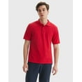 thumbnail image 1 of Hanes Men's Pique Polo Shirt (Big & Tall Sizes Available) Deep Red M, 1 of 10