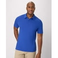thumbnail image 1 of Hanes Men's Pique Polo Shirt (Big & Tall Sizes Available) Deep Royal 3XL, 1 of 10
