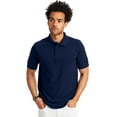 thumbnail image 1 of Hanes Men's Pique Polo Shirt (Big & Tall Sizes Available) Navy M, 1 of 4