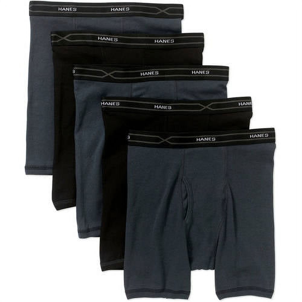 Hanes Men's X-Temp Regular Length Boxer Briefs, 5 Pack - Walmart.com