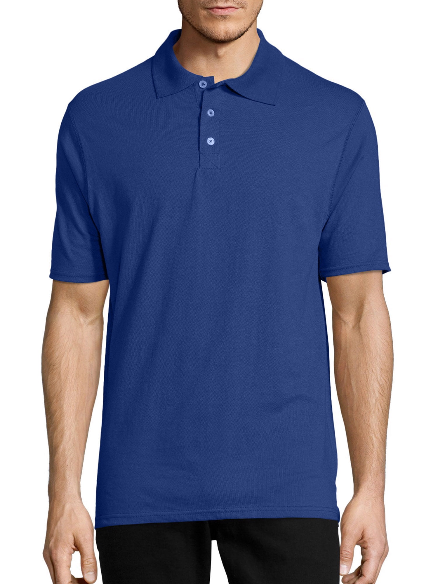 Hanes Men s X Temp Short Sleeve Polo Shirt Walmart