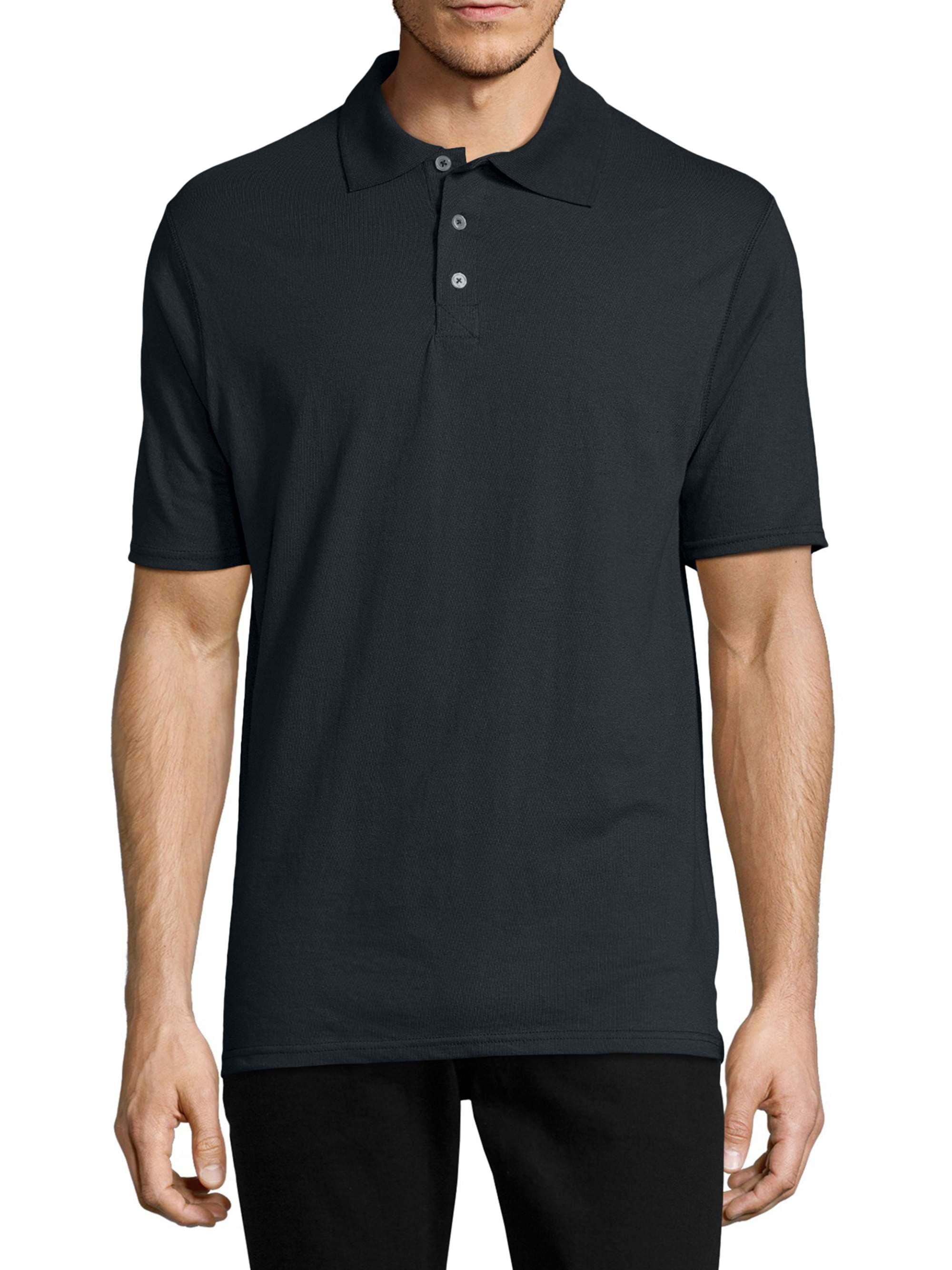 Hanes Men's X-Temp Short Sleeve Polo Shirt - Walmart.com