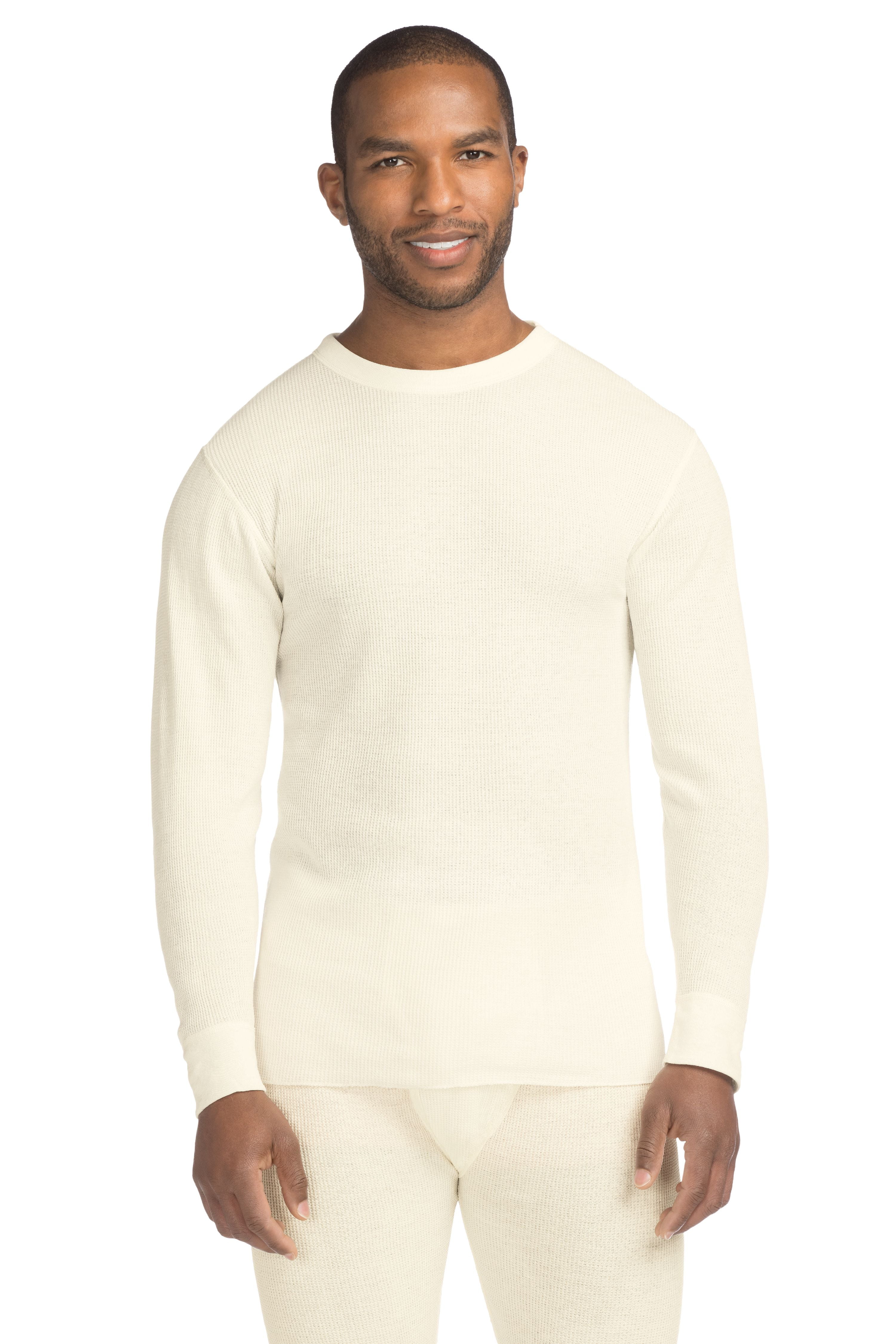 Hanes Men's X-Temp Thermal Underwear, Soft Waffle Knit, Long Underwear, Black