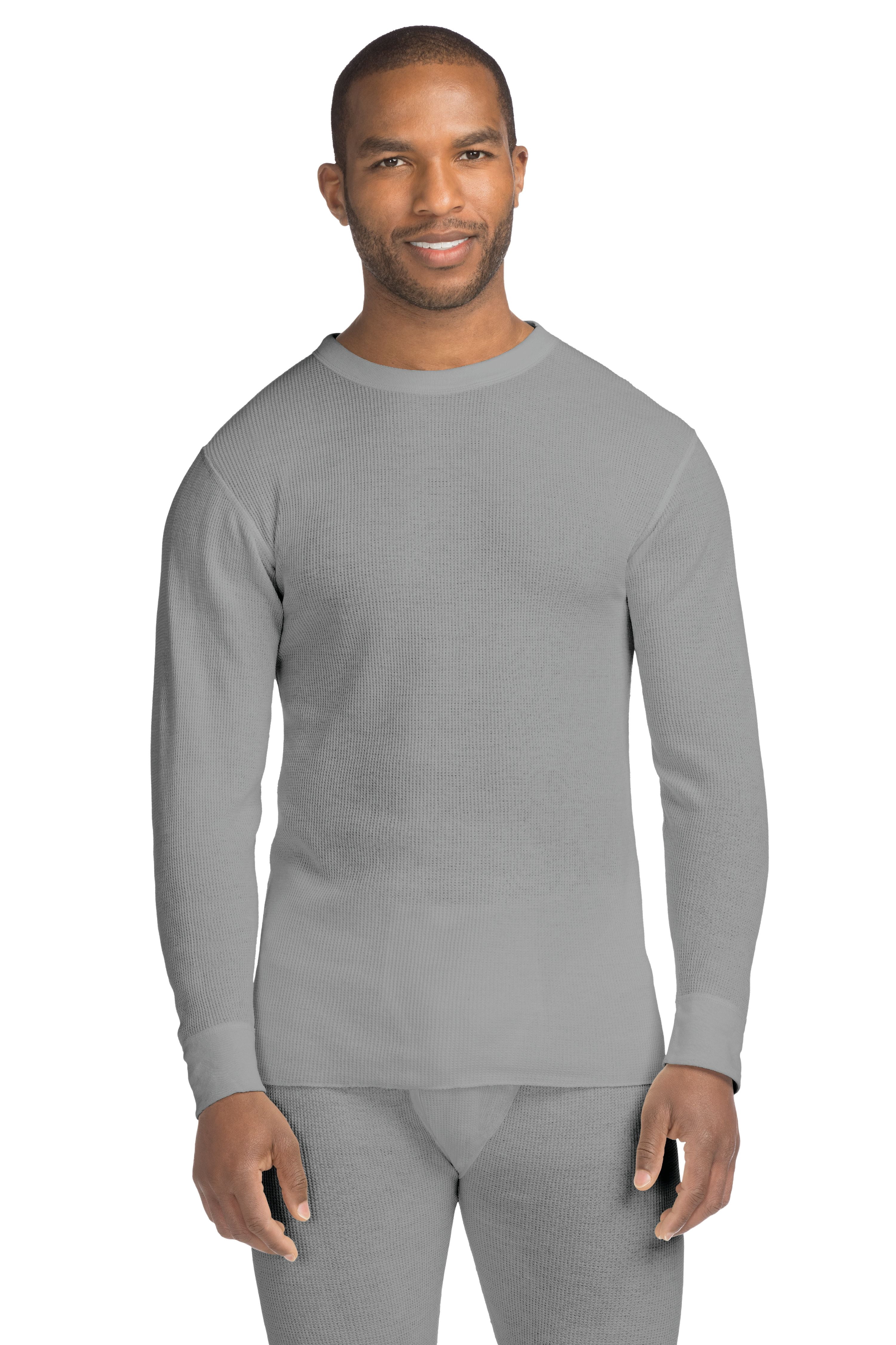 Hanes Men's X-Temp Thermal Waffle Long Underwear, Black