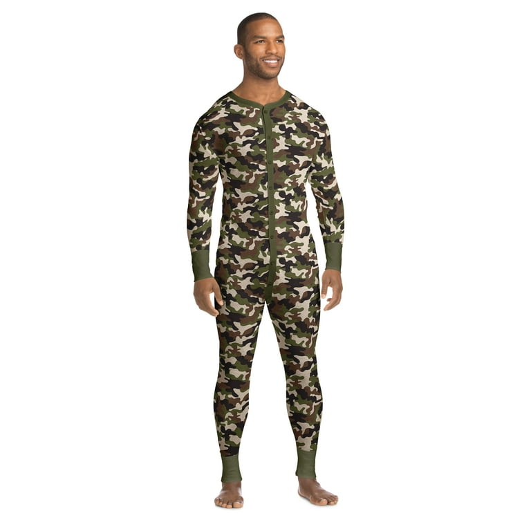 Hanes Men s X Temp Thermal Waffle Unionsuit with FreshIQ Walmart
