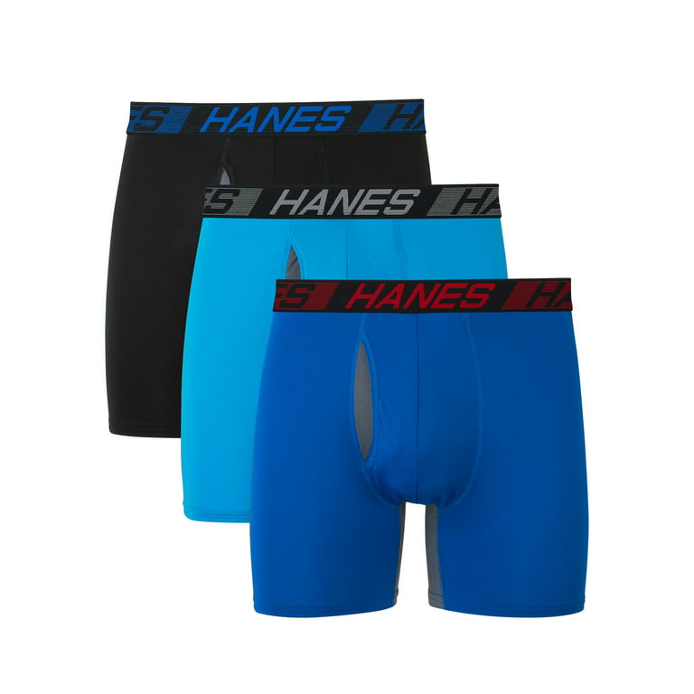 Men's Hanes Comfort Flex Fit Total Support Pouch X-Temp Boxer Briefs 5-Pack