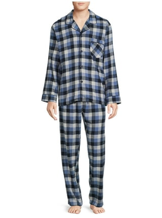 Hanes Men's and Big Men's Cotton Flannel Pajama Set, 2-Piece