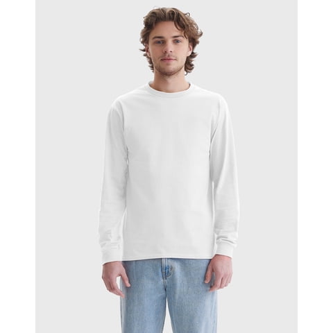Authentic Unisex Long Sleeve T-Shirt White 3XL