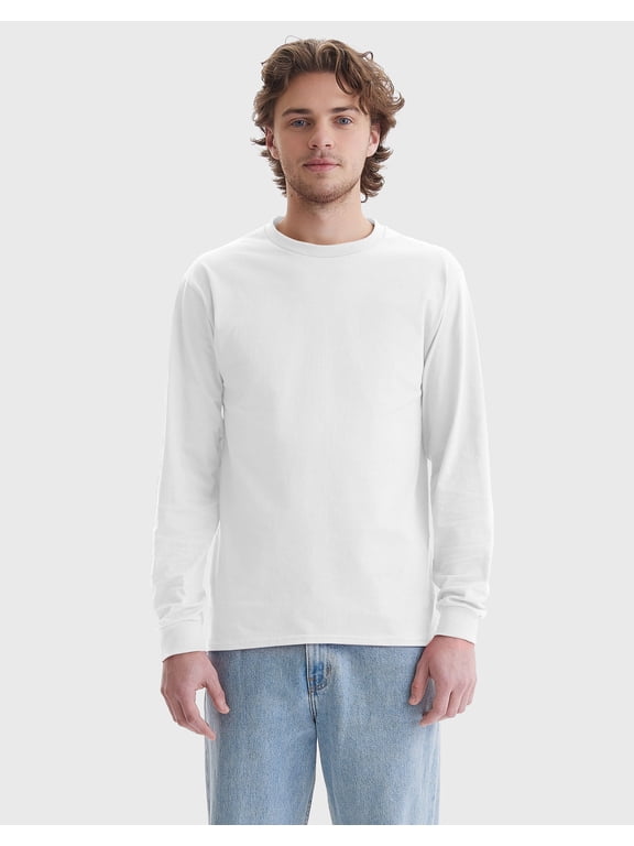 Authentic Unisex Long Sleeve T-Shirt White 3XL