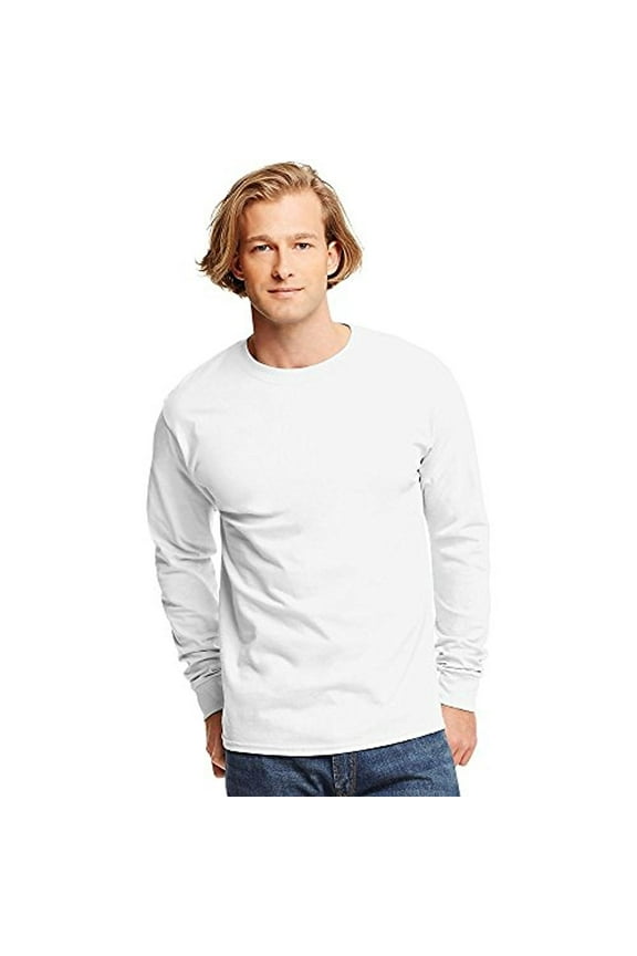 Men's and Big Men's Authentic Long Sleeve Tee, up to Size 3XL