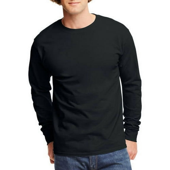 Hanes Men's and Big Men's Authentic Long Sleeve Tee, up to Size 3XL