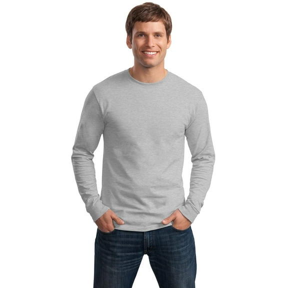 Hanes Men's and Big Men's Authentic Long Sleeve Tee, up to Size 3XL