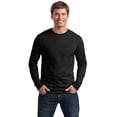 thumbnail image 1 of Hanes Men's and Big Men's Authentic Long Sleeve Tee, up to Size 3XL, 1 of 3