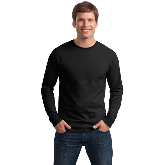 Hanes Men's and Big Men's Authentic Long Sleeve Tee, up to Size 3XL