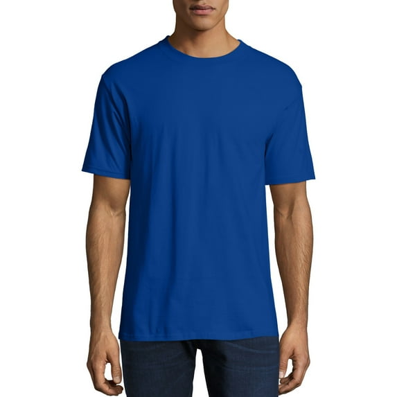 Hanes Men's and Big Men's Beefy-T Crew Neck Short Sleeve T-Shirt, Up To 6XL