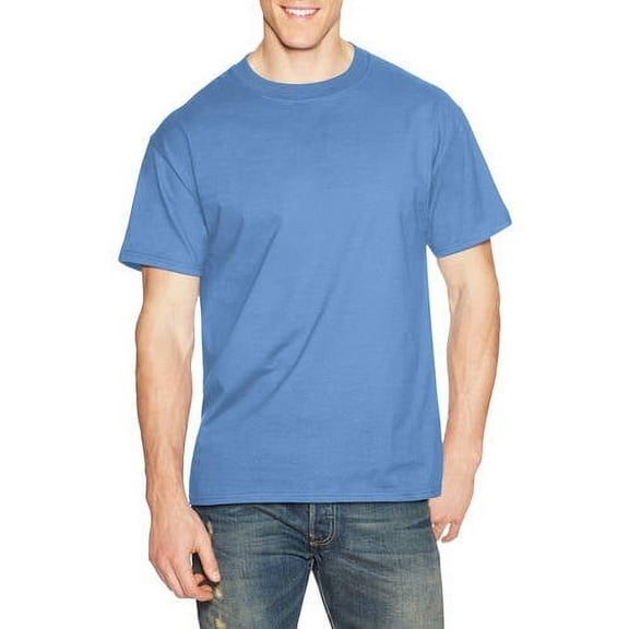 Hanes Men's and Big Men's Beefy-T Crew Neck Short Sleeve T-Shirt, Up To 6XL