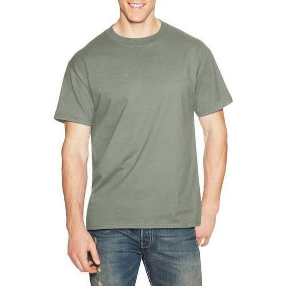 Hanes Men's and Big Men's Beefy-T Crew Neck Short Sleeve T-Shirt, Up To 6XL