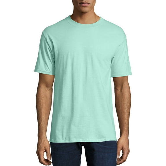 Hanes Men's and Big Men's Beefy-T Crew Neck Short Sleeve T-Shirt, Up To 6XL