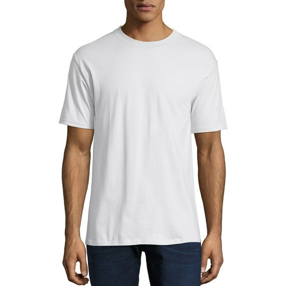 Hanes Men's and Big Men's Beefy-T Crew Neck Short Sleeve T-Shirt, Up To 6XL